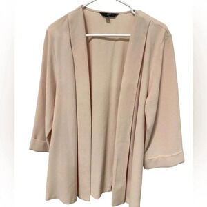 Light Pink Cardigan Sweater US Size 16, 3/4‎ length sleeves, made in Vietnam